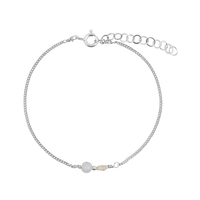 Elemental armband - Chalcedoon | Verguld en zilver